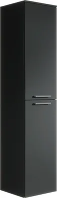 Immagine prodotto di Mobile da bagno Saturnus 35 x 35 x 130 cm - Nero opaco - Mobile pensile alto con 2 ante