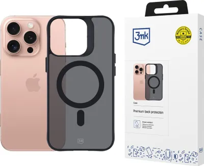 Produktbild von 3MK Smoke MagCase, Cover, Apple, 16 cm (6.3"), Schwarz