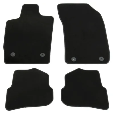 Velours Fußmatten Set für Audi A1 Typ 8X, Bj. 5/2010-5/2018, 4-teilig, schwarz