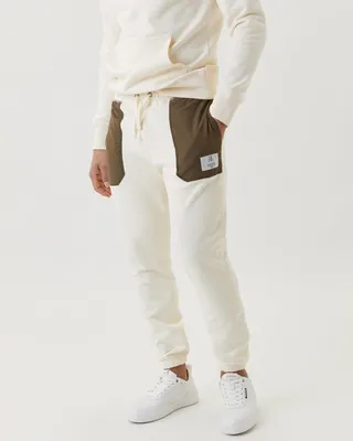 Productafbeelding van Björn Borg - Heren - Joggingbroek STHLM - Beige/Groen - Maat XL