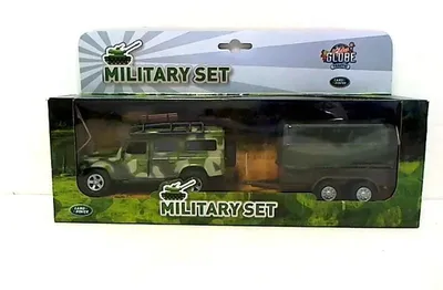 Zdjęcie produktu dla Kids Globe 520027 - Land Rover z przyczepą 1:36