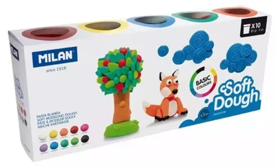 Obrázek produktu pro Plastelína Milan Měkké těsto 913510B Zelenina