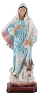 Maagd Medjugorje Figur, Harz, handbemalt, 20 cm