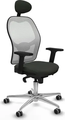 Produktbild von Bürostuhl mit Kopfstütze Jorquera Piqueras y Crespo 2D086G1 Schwarz