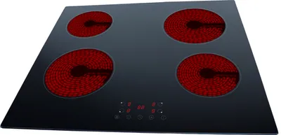 Produktbild von PKM KHKF4 G Kochfeld autark Einbau 60cm Glaskeramik schwarz TIMER Touch