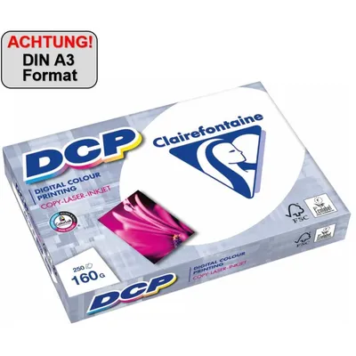 Produktbild von Clairefontaine 1843C, Laser-/Inkjet-Druck, A3 (297x420 mm), 250 Blätter, 160 g/m², Weiß, 160 µm