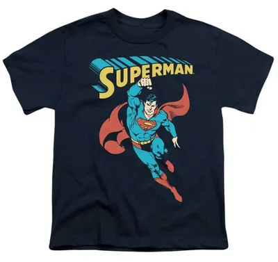 Image de Superman - T-shirt pour enfants, modèle TV36750 (taille 104), couleur marine