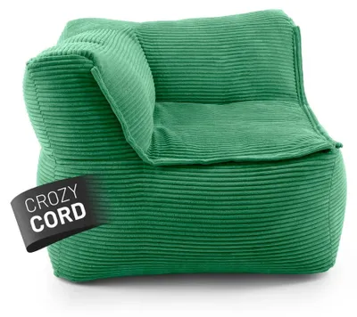 Immagine prodotto di LUMALAND Pouf modulare angolare sinistro in velluto a coste per divano modulare - Pouf da interno