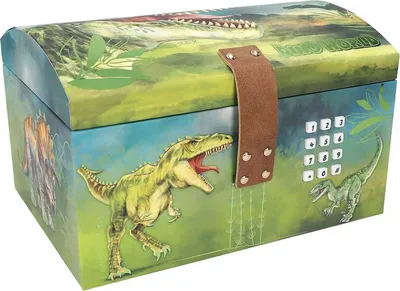 Produktbild von Dino World Schatztruhe mit Code, Sound und Licht