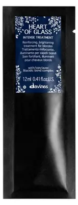 Productafbeelding van Set, Davines, Heart of Glass Intense, Crème-masker voor haarbehandeling, Verhelderend, 12 stuks, 12 ml