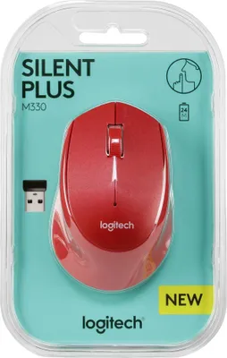 Immagine prodotto di Logitech M330 SILENT PLUS - Mouse - 3 pulsanti - senza fili - 2,4 GHz - ricevitore wireless (USB)