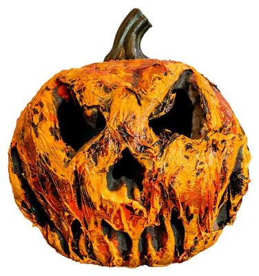 Produktbild von Verdorbener Monster Kürbis mit LED Licht 22 cm für Halloween