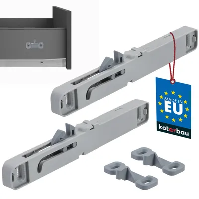 Produktbild von KOTARBAU® Box Slim Schubladen Einzugsdämpfung für Schubladenschienen & Rollschubführungen 149x27 mm Kunststoff Soft Close Schublade Nachrüsten Dämpfer für Schubladen