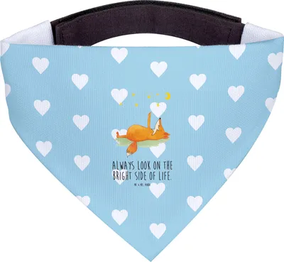 Produktbild von Mr. & Mrs. Panda Tuch Fuchs Sterne - Türkis Pastell - Geschenk, Halstuch Für Hunde, Schal, Mond, Optimistisch, Hundehalstuch, Romantik, Füchse, Positiv, Hund