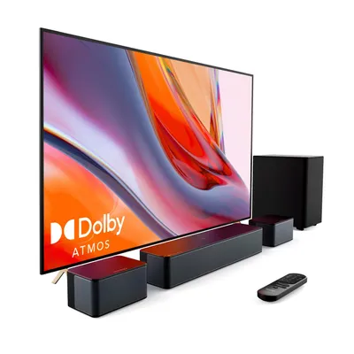 Image de Barre de son ULTIMEA 5.1 avec Dolby Atmos, 3D Surround Sound System avec subwoofer, 2 haut-parleurs arrière, barre de son Bluetooth 5.3 avec basses réglables
