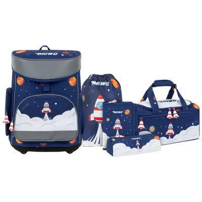 Produktbild von MUWO "Lil Elon" Kinder Schulranzen Set 5-tlg. | MW-291