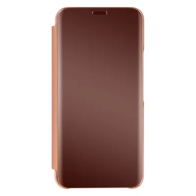 Image de Samsung Galaxy S22 View Cover avec effet miroir & fonction stand - or rose