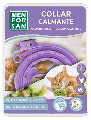 Produktbild von Menforsan Cat Calming Katzenhalsband Lila Lila One Size