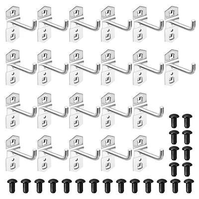 Productafbeelding van Supermarkt Plankhaken Set 20 Stuks - Gereedschapswand Haken
