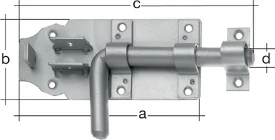 Zdjęcie produktu dla GAH-Alberts 124366, Zatrzask, Stal, Zewnętrzna, Stal, 70 mm, 180 mm