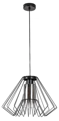 Immagine prodotto di Rabalux 72372 Lampade a sospensione Emerencia E27 1x MAX 40 metallo vetro nero
