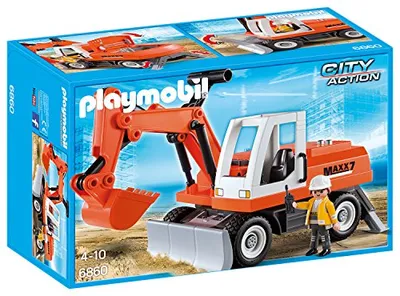Immagine prodotto di PLAYMOBIL 6860 Escavatore a pala con lama aratro, da 4 anni
