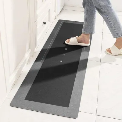 Produktbild von Küchenläufer superabsorbierend - dunkelgrau, 45 x 150 cm