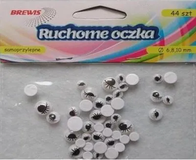 Image de Yeux mobiles avec cils 44 pièces