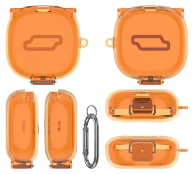 Produktbild von INF TPU Schutzhülle für Shokz Open Fit 2+ T921 7.8cmx8cmx3.2cm Alltagschutz Orange