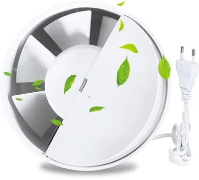 Zdjęcie produktu dla Wentylator kanałowy 100 mm, 12 W – energooszczędny wentylator przewodowy do łazienek, okien, szklarni i namiotów