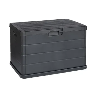 Produktbild von Kreher Kissenbox 170 Liter (Holz Optik) in Anthrazit