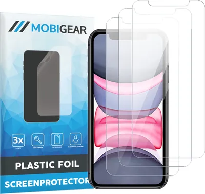 Produktbild von Mobigear iPhone 11 Displayschutz Schutzfolie - Hüllenfreundlich (3er Pack)