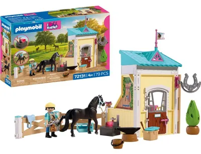 Immagine prodotto di PLAYMOBIL, la linea "I Love Horses": Piccolo maneggio con maniscalco