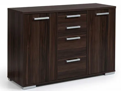 Produktbild von Kommode Bindo Sideboard 124x45x84cm 2-türig wenge