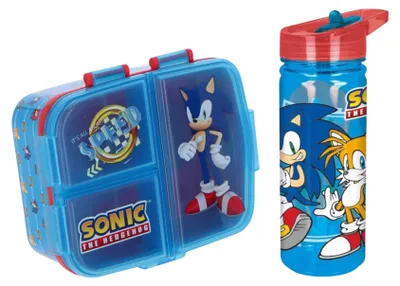 Image de Ensemble repas Sonic ; bouteille et boîte à lunch