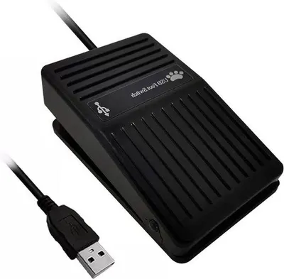 Immagine prodotto di Pedale USB meccanico per il controllo del simulatore, cavo da 2 m