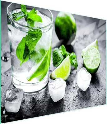 Image de Planche à découper en verre 52x30 citron vert