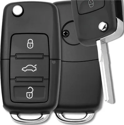 Produktbild von EDIBAZZAR | Fernbedienungsgehäuse mit 3 Tasten für VW Passat, Golf, Touran, Seat Leon, Skoda Octavia