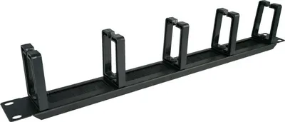 Produktbild von Alantec PK048 1U 19 cable organizer with brushed grommet 5 plastic holders