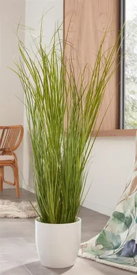 Produktbild von Kunstpflanze "Gras" 120 cm hohe künstliche Zierpflanze, Dekogras, täuschend echt