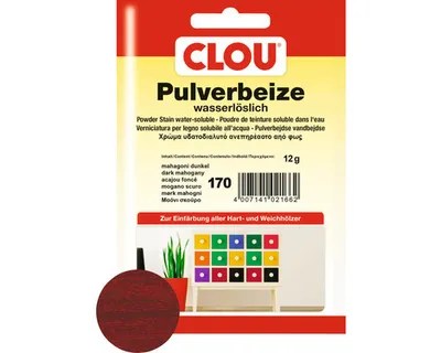 Produktbild von Clou Pulverbeize mahagoni dunkel 12 g