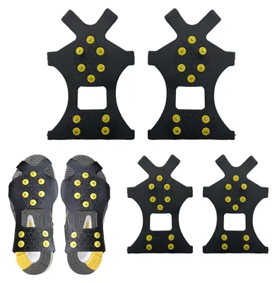 Productafbeelding van Antislip cramponnen - 10 tanden - Roestvrij staal - Voor schoenen - Winter