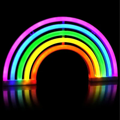 Image de Décoration néon arc-en-ciel