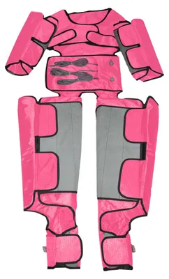 Produktbild von Ganzkörper Massageanzug - Luftdruckmassage 1–7 Stufen - Infrarotheizung - Temperatur 35–80 °C - Timer 0–90 min - 400W 220V EU Stecker - Pink