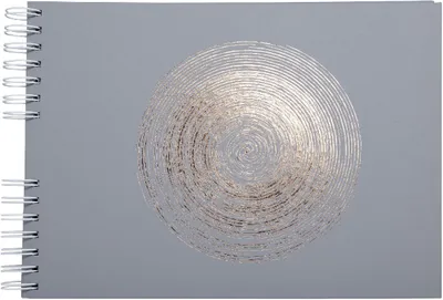 Produktbild von Exacompta Ellipse, Grau, 150 Blätter, Spiralbindung, Karton, Papier, 100 x 150 mm, Weiß