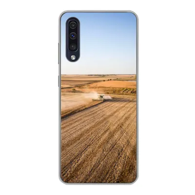 Produktbild von MuchoWow® Handyhülle Schutzhülle Hülle für Samsung Galaxy A30s Feld - Bauernhof - Traktor - Landwirt - Landleben Silikon Softcase Handy Hülle - Karteninhaber