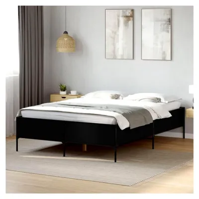 Produktbild von Bettgestell Schwarz 150x200 cm ohne Matratze