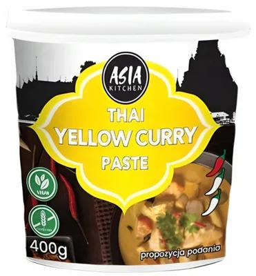 Produktbild von Gelbe Currypaste 400g - Asia Kitchen