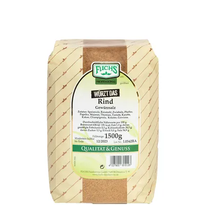 Obrázok produktu pre Fuchs Profesionálne korenie na hovädzie mäso Soľ Kvalita a chuť 1500g