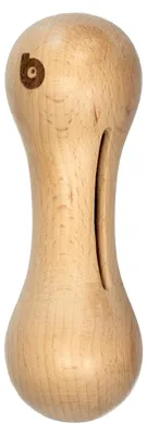 Image de Hochet pour bébé en bois naturel avec grelot - 13 x 5 x 5 cm - Bois naturel | par SEVIRA KIDS